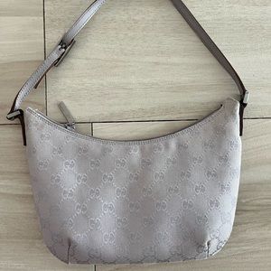 Gucci Logo Shoulder Bag, Lavender